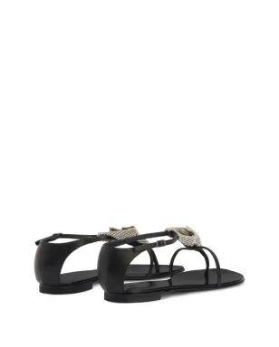 Giuseppe Zanotti Calla Flowers サンダル - ブラック - サムネイル3