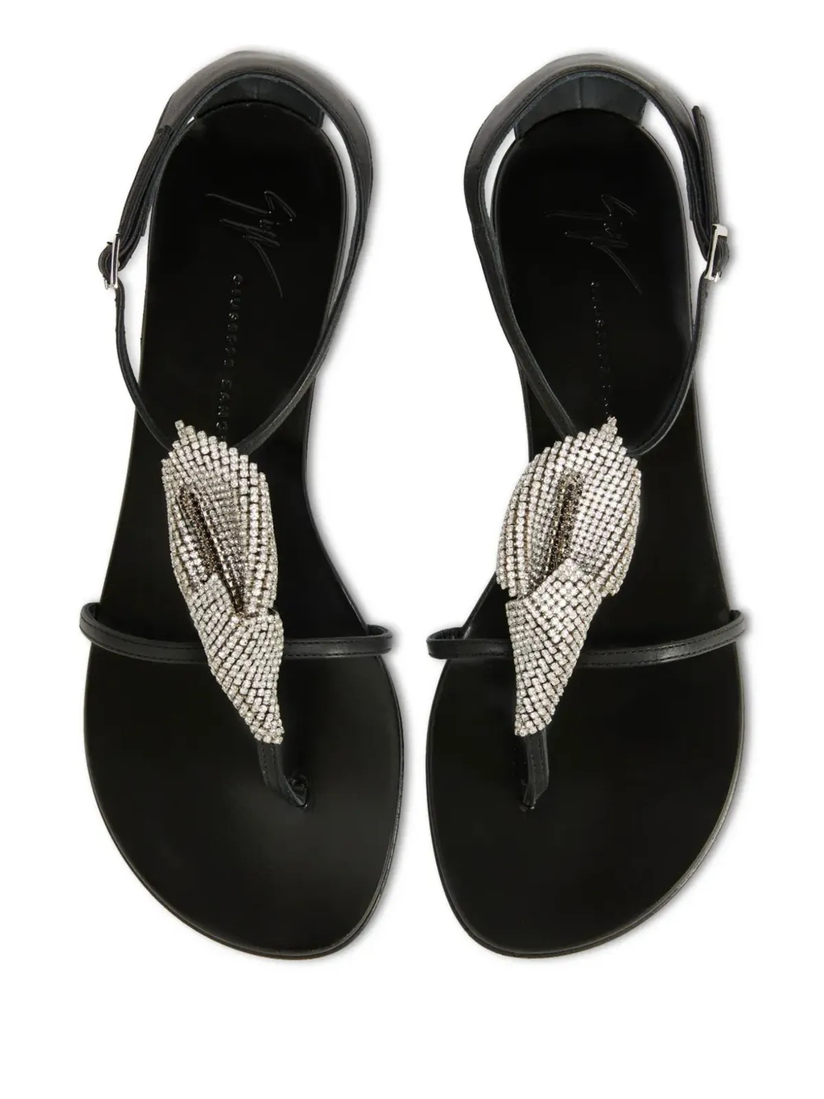 Giuseppe Zanotti Calla Flowers サンダル - ブラック - 画像4