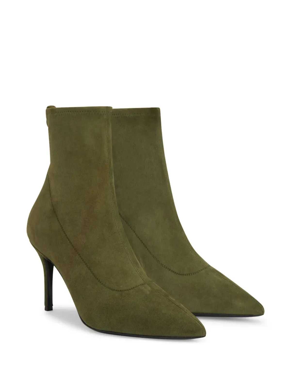 Giuseppe Zanotti Mirea スウェード アンクルブーツ - 画像2