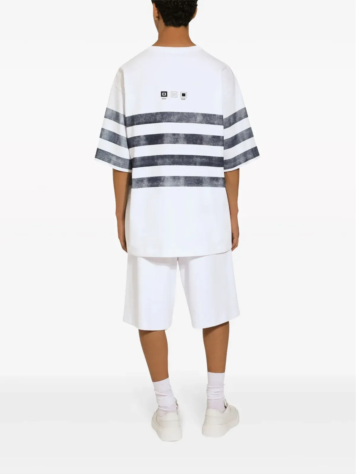 Dolce & Gabbana ストライプ コットン Tシャツ - ホワイト - 画像4