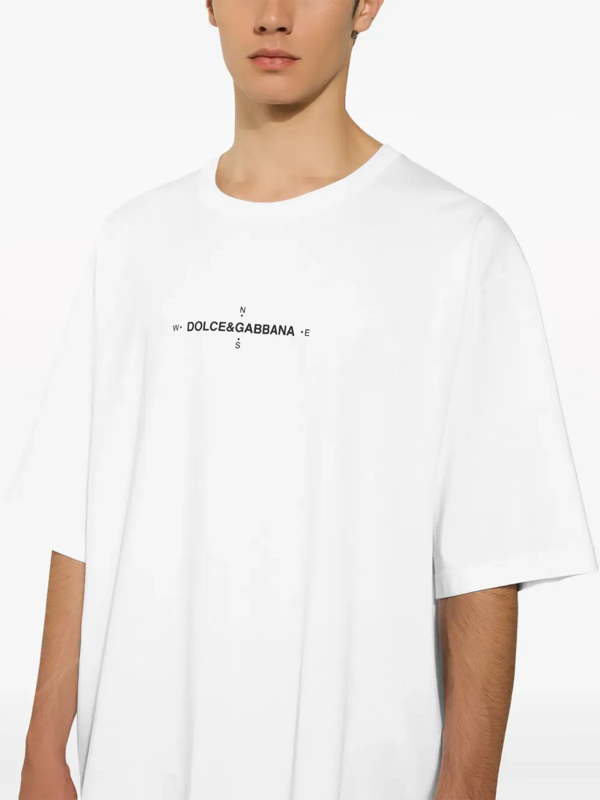 Dolce & Gabbana マリーナプリント コットン Tシャツ - ホワイト - 画像5