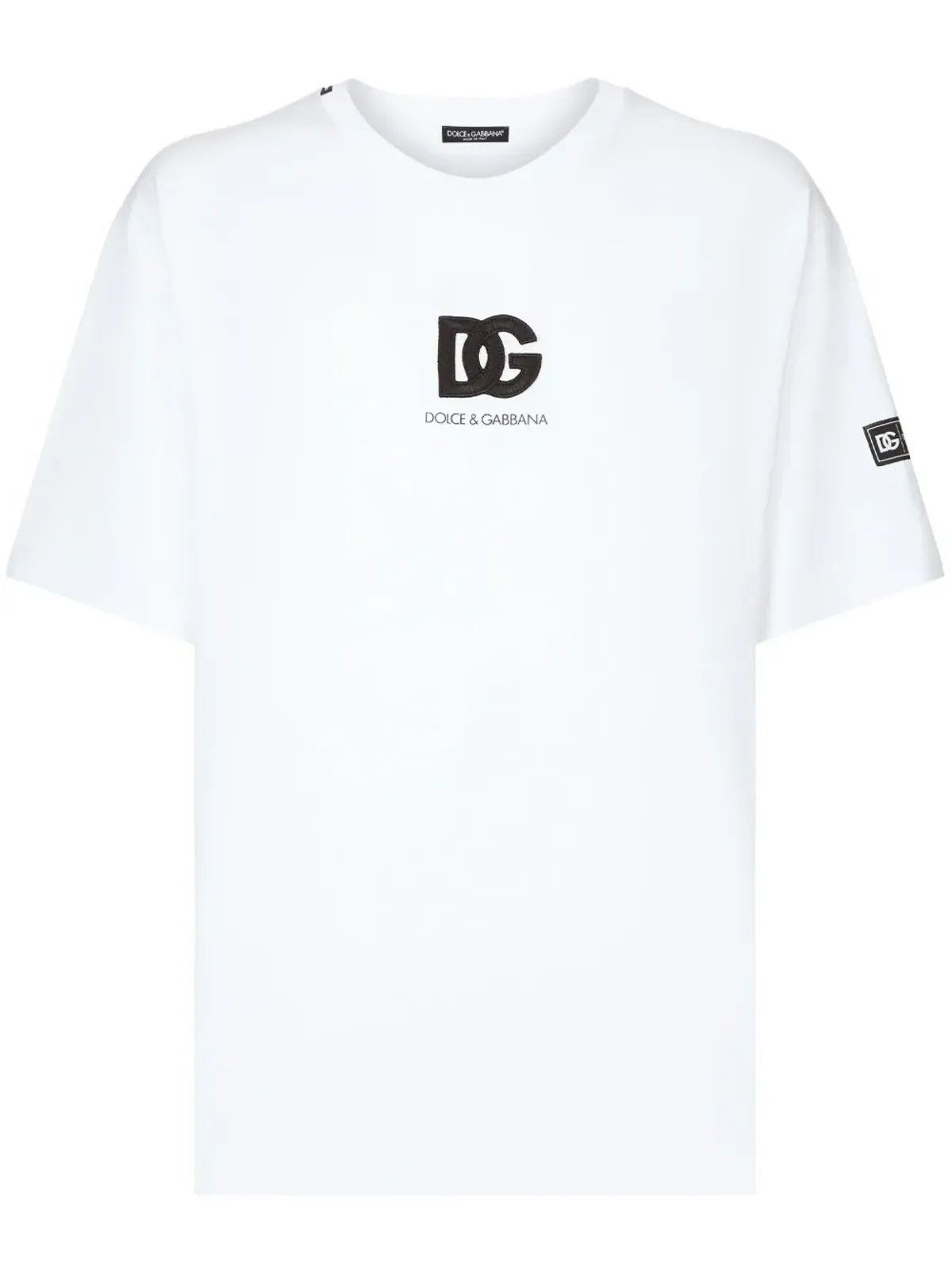 Dolce & Gabbana ロゴアップリケ コットン Tシャツ - ホワイト - 画像1