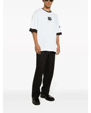 Dolce & Gabbana ロゴアップリケ コットン Tシャツ - ホワイト - サムネイル2