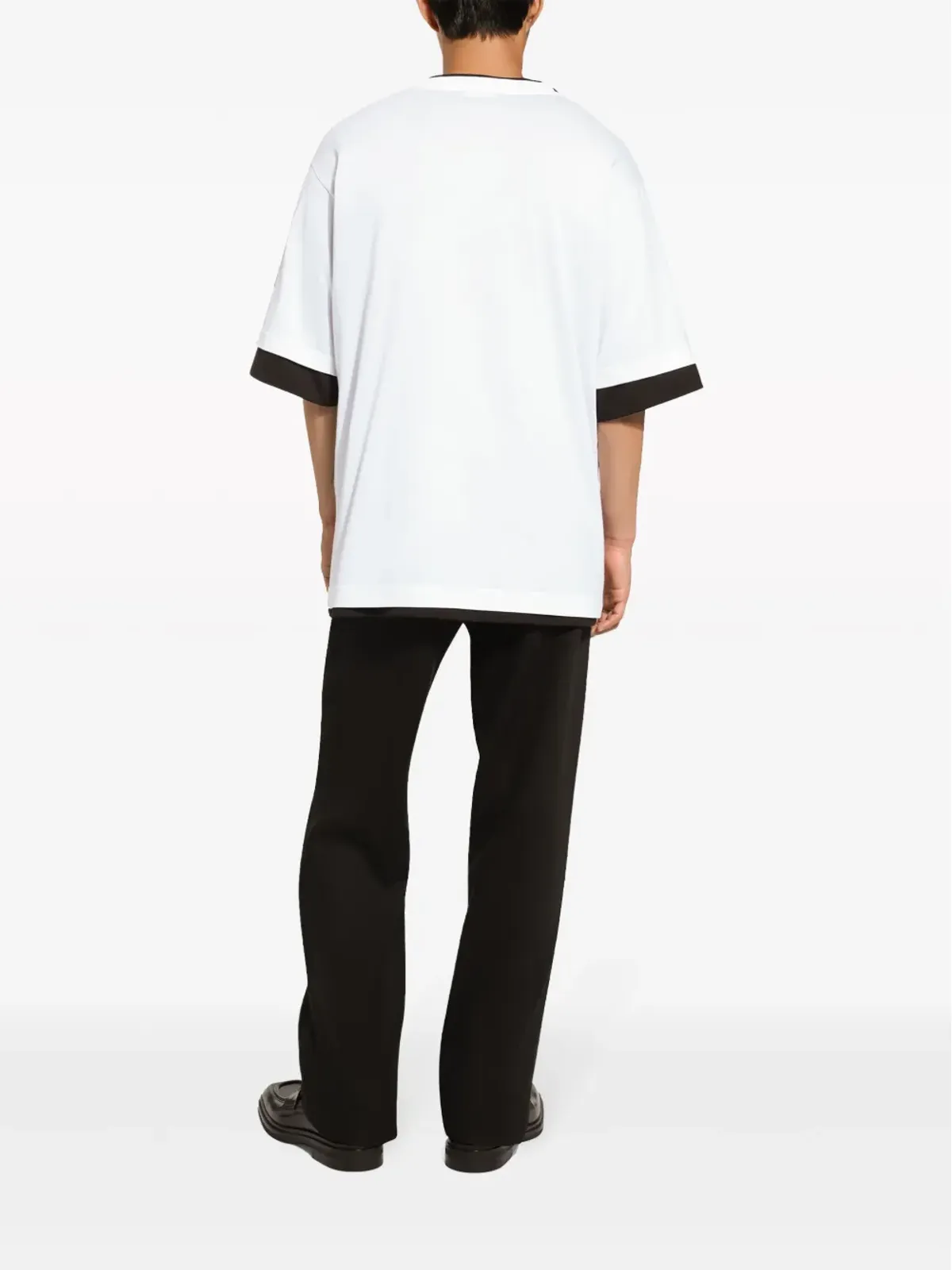 Dolce & Gabbana ロゴアップリケ コットン Tシャツ - ホワイト - 画像4