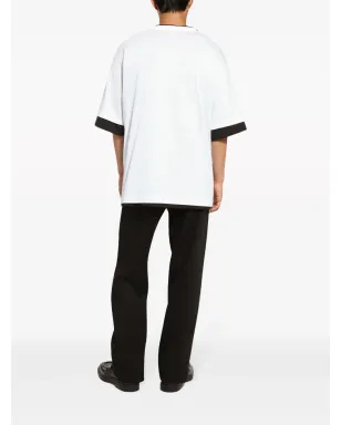 Dolce & Gabbana ロゴアップリケ コットン Tシャツ - ホワイト - サムネイル4