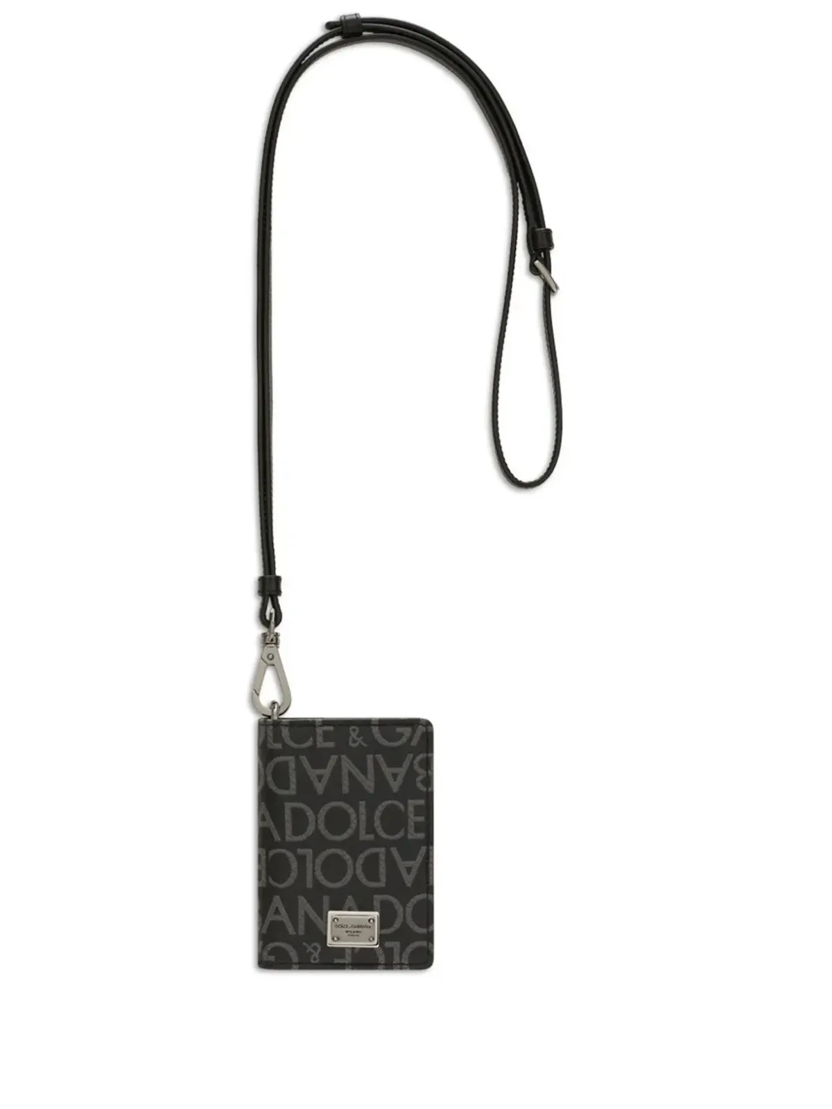 Dolce & Gabbana ロゴプリント レザー カードホルダー ブラック - 画像1
