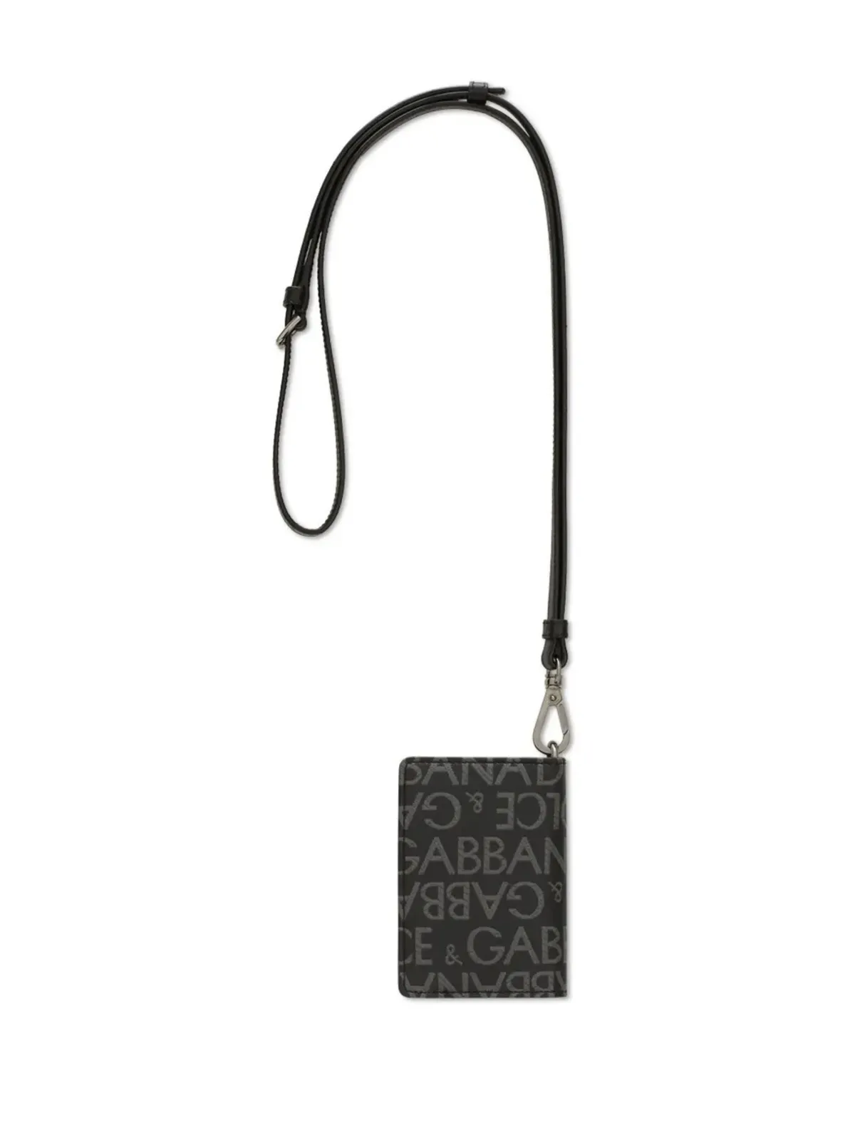 Dolce & Gabbana ロゴプリント レザー カードホルダー ブラック - 画像2