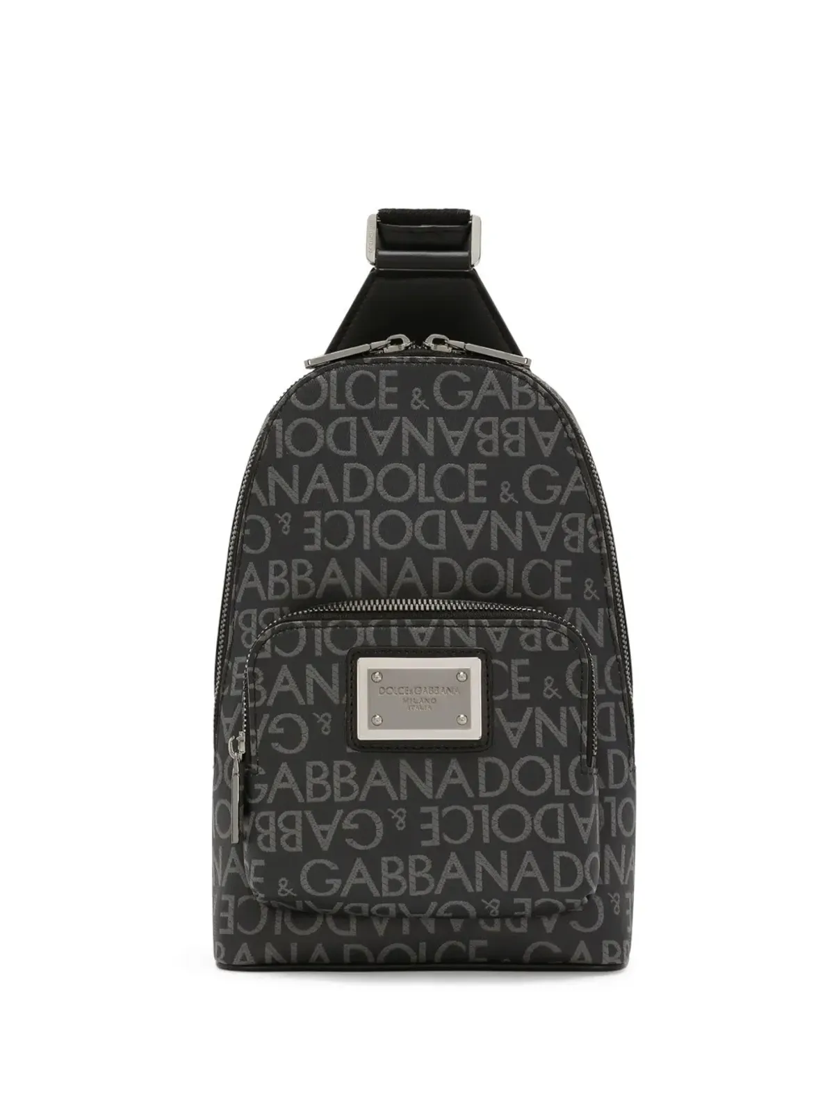 Dolce & Gabbana ロゴプレート アジャスタブルストラップ ベルトバッグ - ブラック - 画像1