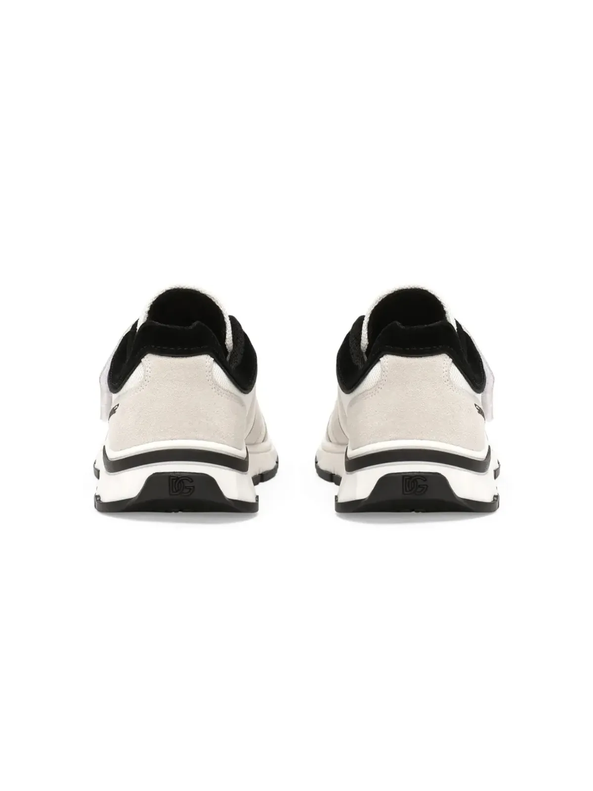 Dolce & Gabbana Kids DGアップリケ・タッチストラップスニーカー - ニュートラルカラー - 画像3