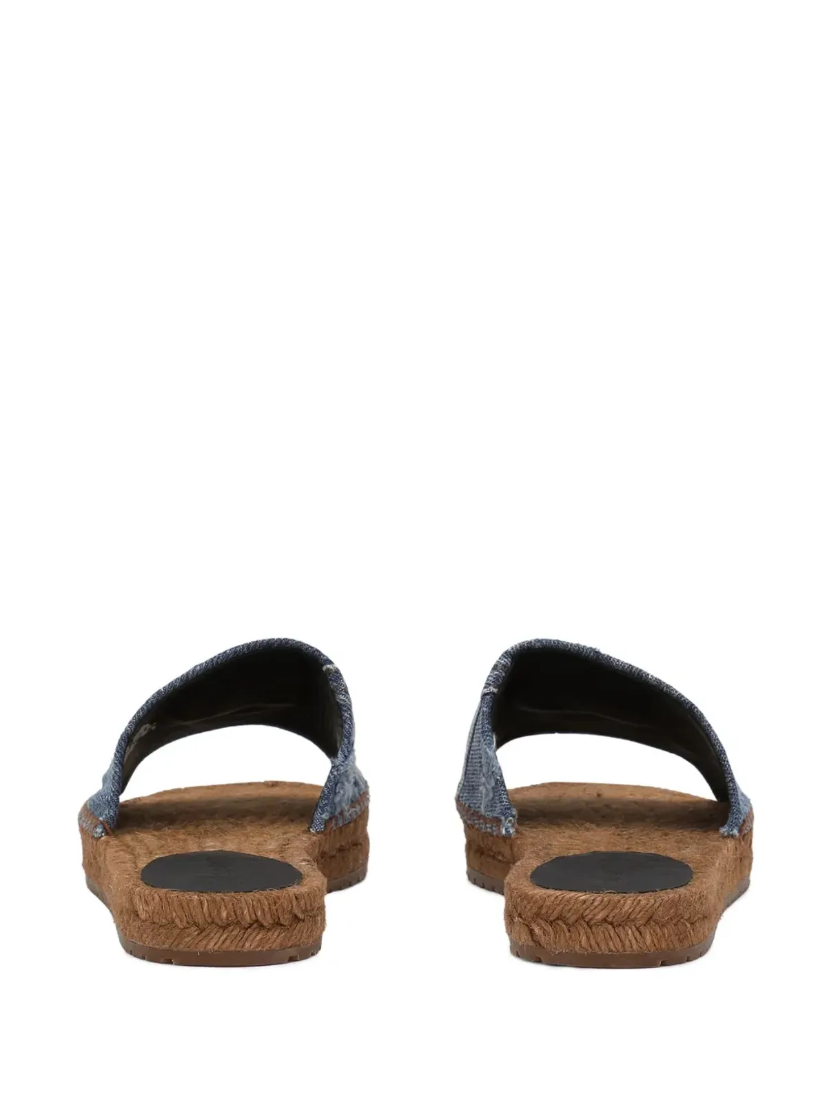 Dolce & Gabbana ロゴプレート付き デニム エスパドリーユ ブルー - 画像3