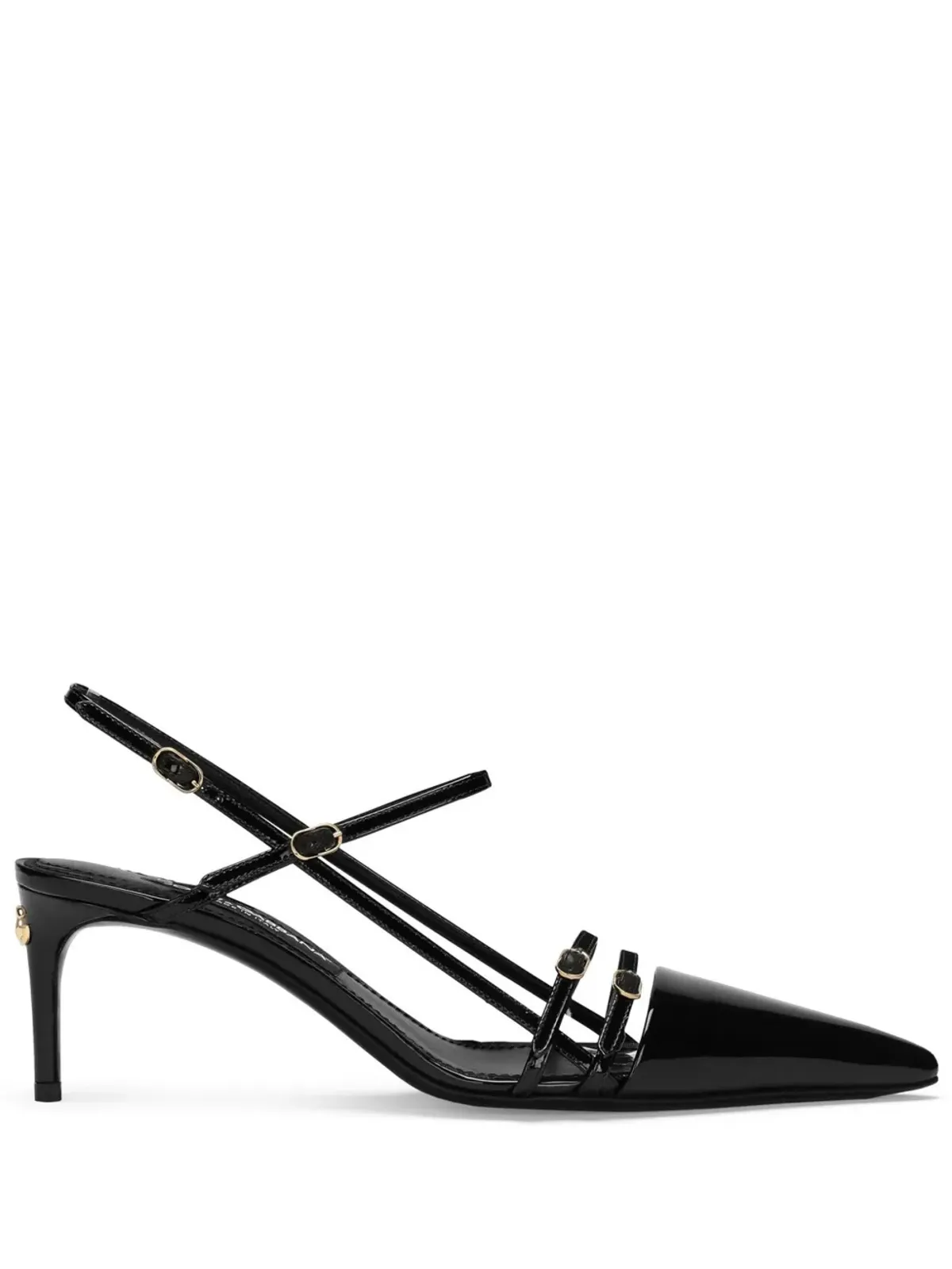 ビンテージ Dolce & Gabbana DGプラーク レザー パンプス - ブラック - 画像1