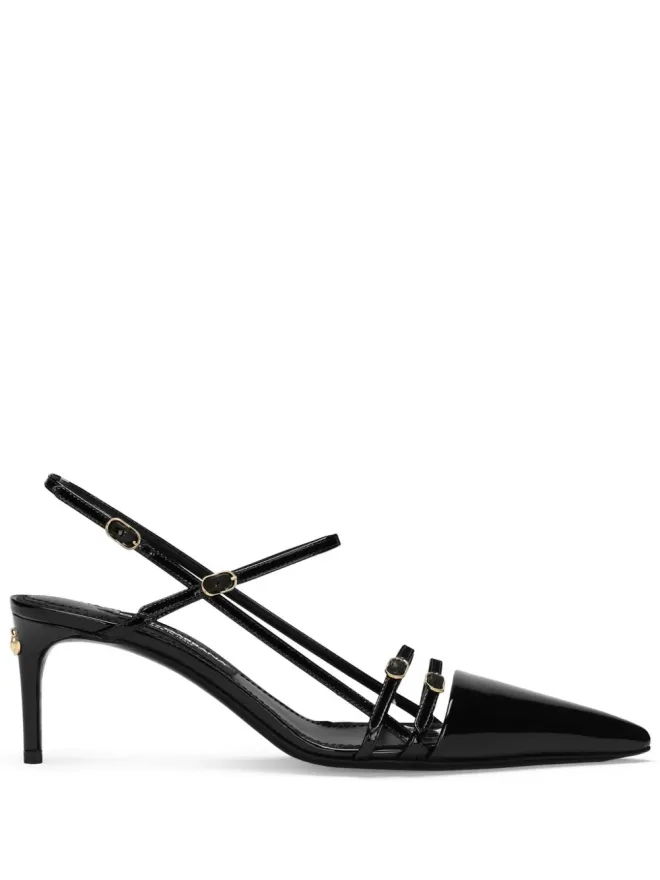 Dolce & Gabbana ビンテージ Dolce & Gabbana DGプラーク レザー パンプス - ブラックの商品画像