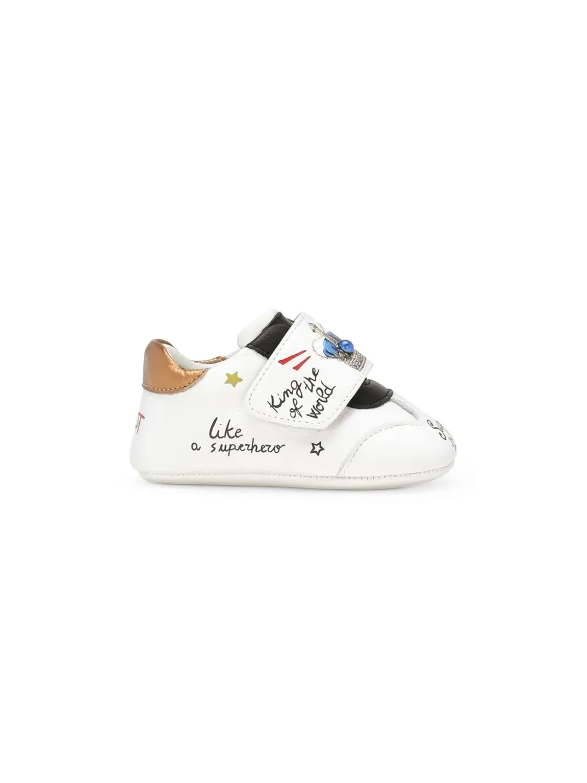 Dolce & Gabbana Kids グラフィックプリントのタッチストラップスニーカー - 画像2