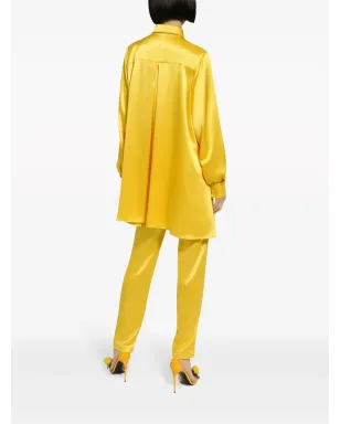 Dolce & Gabbana シルクサテンシャツ イエロー - サムネイル4