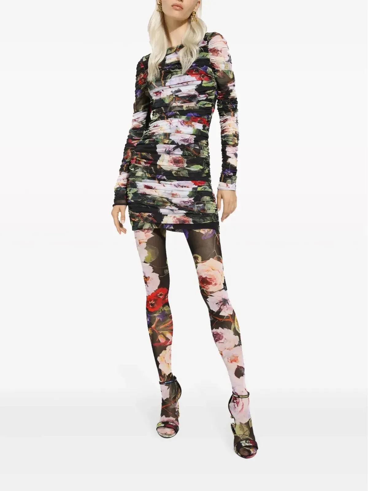 Dolce & Gabbana フローラルプリント ショートドレス - 画像2