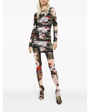 Dolce & Gabbana フローラルプリント ショートドレス - サムネイル2