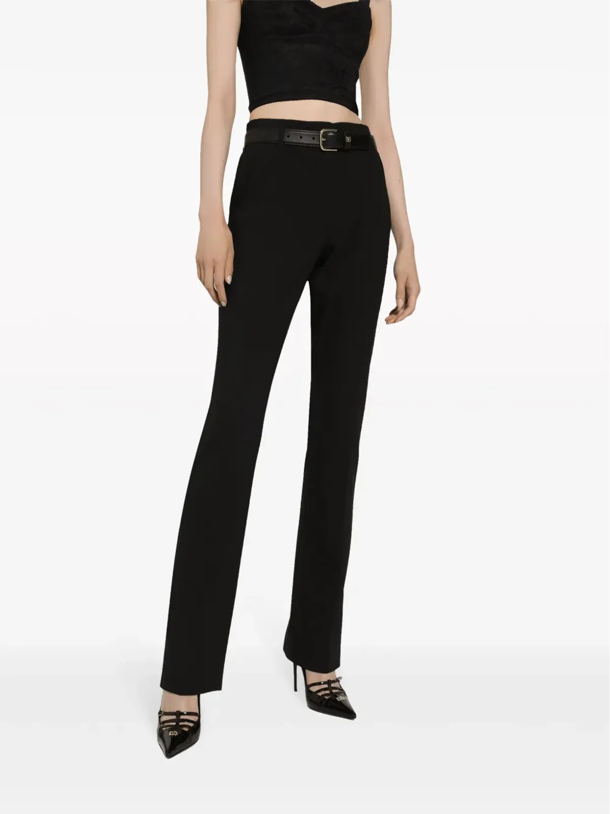 Dolce & Gabbana スリムフィット テーラードパンツ（ブラック） - 画像5