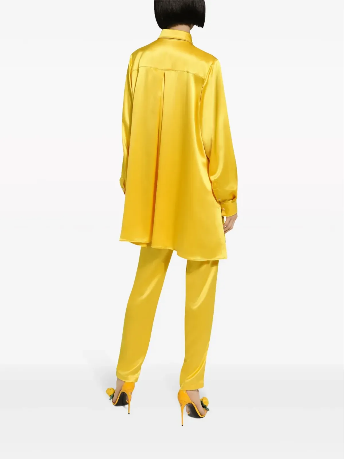 Dolce & Gabbana ストレートレッグ シルクパンツ - 画像3