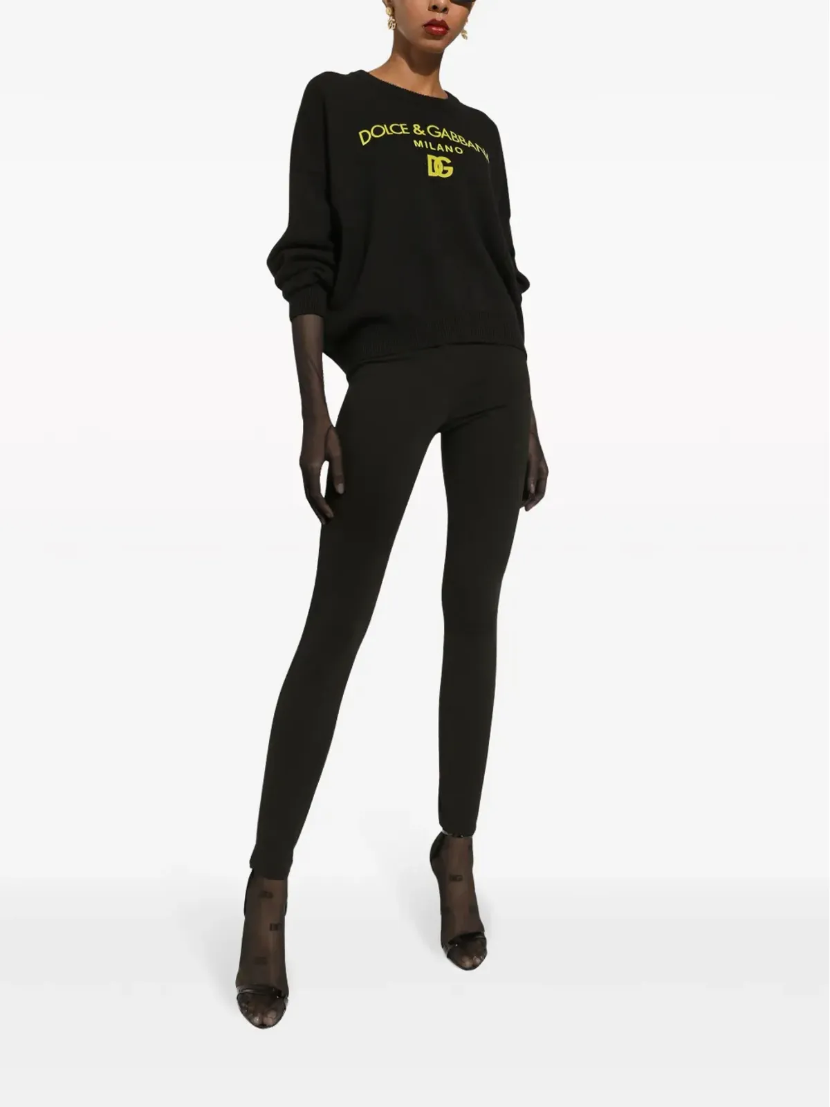 Dolce & Gabbana プリーツディテール ストゥリップ レギンス - 画像4