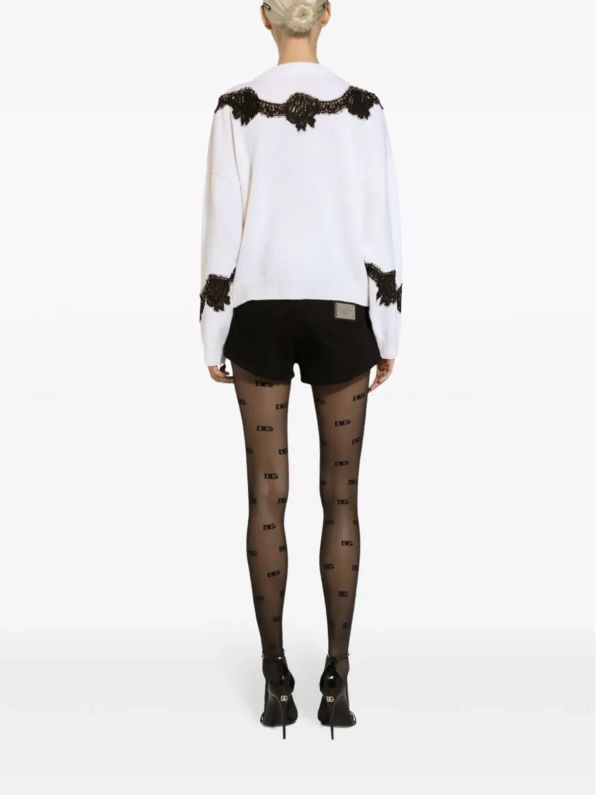 ビンテージ Dolce & Gabbana DNAレースインサート ジャンパー - 画像4