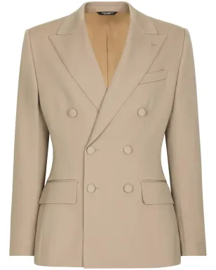 Dolce & Gabbana フローラルアップリケ ダブルブレストスーツ - Neutrals - サムネイル1