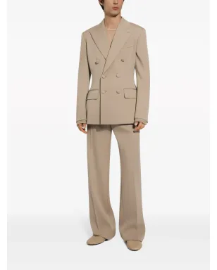 Dolce & Gabbana フローラルアップリケ ダブルブレストスーツ - Neutrals - サムネイル3