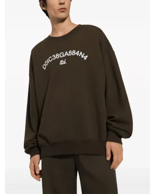 Dolce & Gabbana ロゴプリント コットン スウェットシャツ - ブラウン - サムネイル5