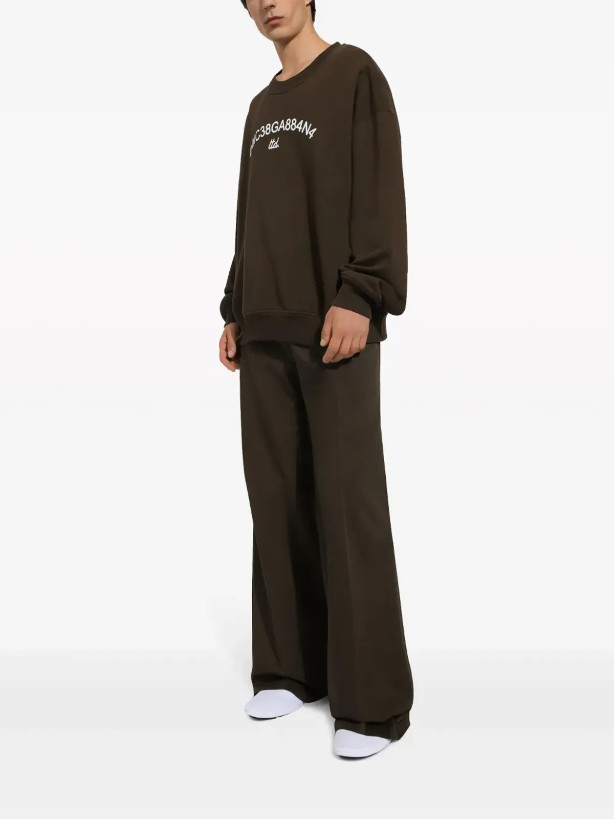 Dolce & Gabbana ロゴプリント コットン スウェットシャツ - ブラウン - 画像3