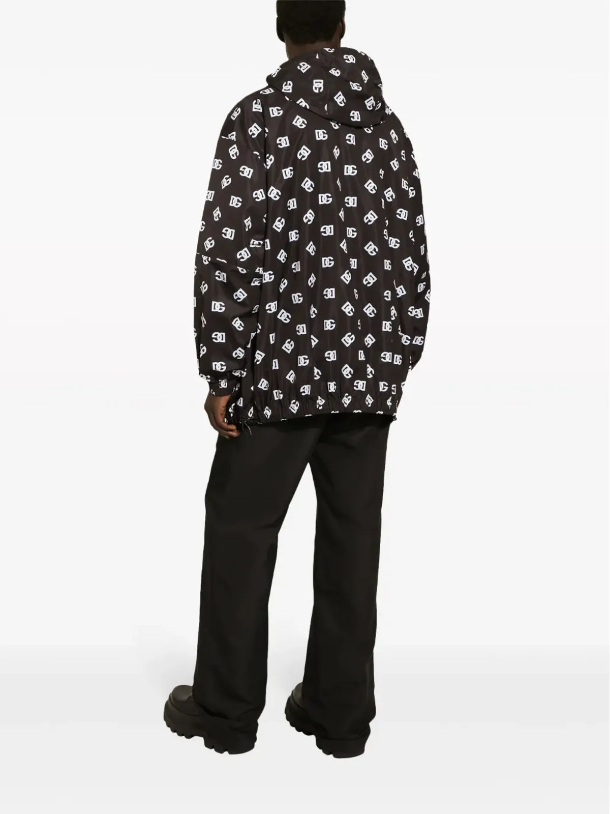 Dolce & Gabbana モノグラムプリント フード付きジャケット - 画像4