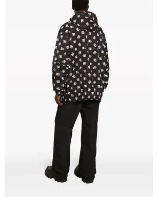 Dolce & Gabbana モノグラムプリント フード付きジャケット - サムネイル4