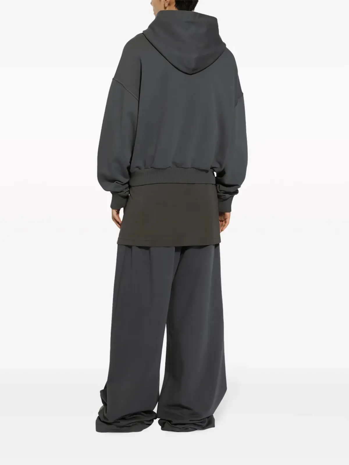 Dolce & Gabbana ロゴプリント コットン パーカー - グレー - 画像3