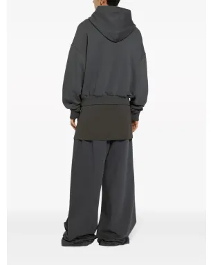 Dolce & Gabbana ロゴプリント コットン パーカー - グレー - サムネイル3