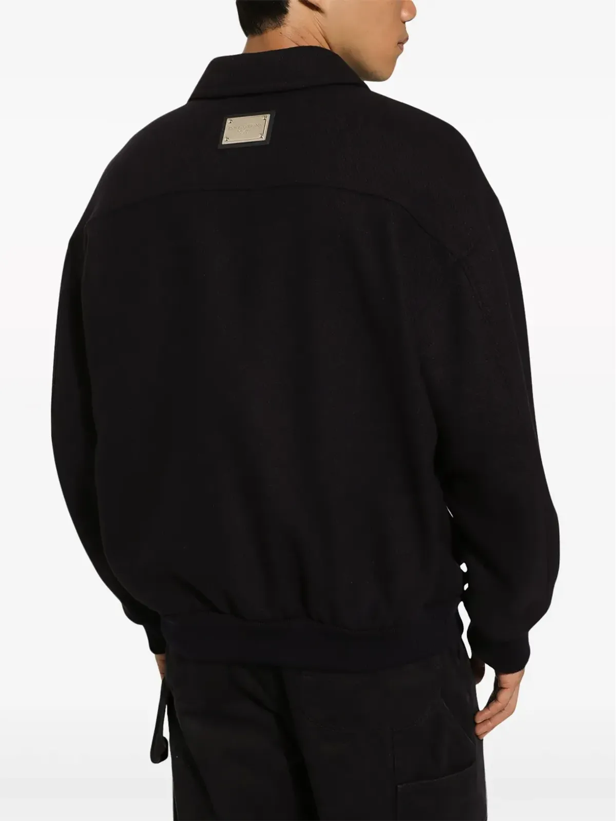 Dolce & Gabbana ロゴプレート ジップアップ ボンバー ジャケット - ブルー - 画像5