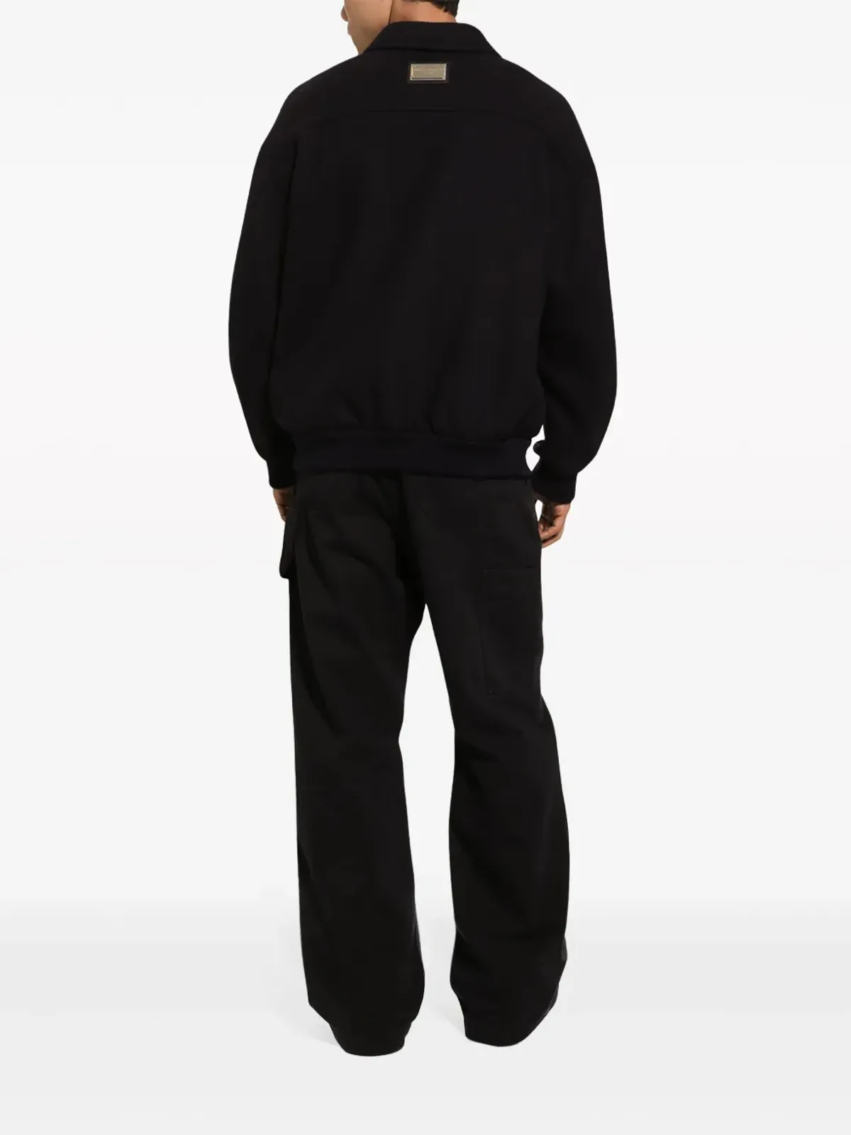 Dolce & Gabbana ロゴプレート ジップアップ ボンバー ジャケット - ブルー - 画像4