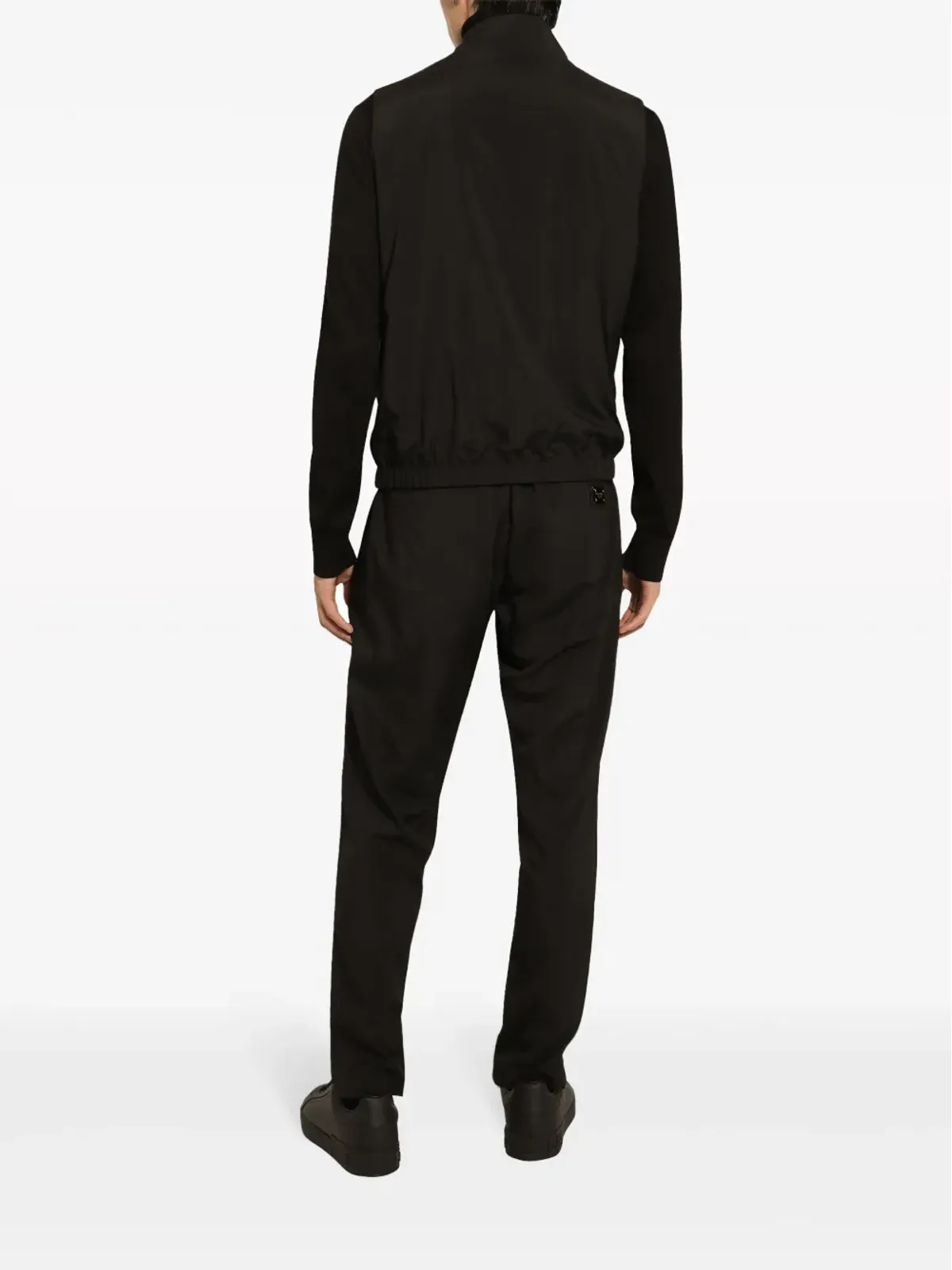 Dolce & Gabbana ロゴプレート リバーシブル ジレ - ブラック - 画像4