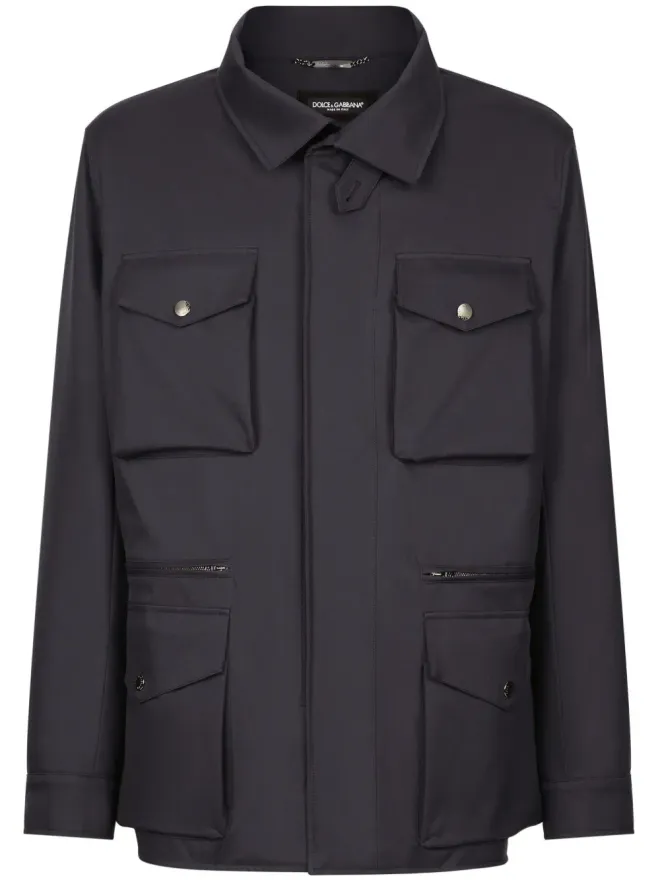 Dolce & Gabbana Dolce & Gabbana マルチポケット サファリジャケット - ブルーの商品画像