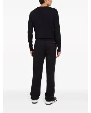 Dolce & Gabbana プレスド加工のドローストリングウエスト トラックパンツ - ブルー - サムネイル4