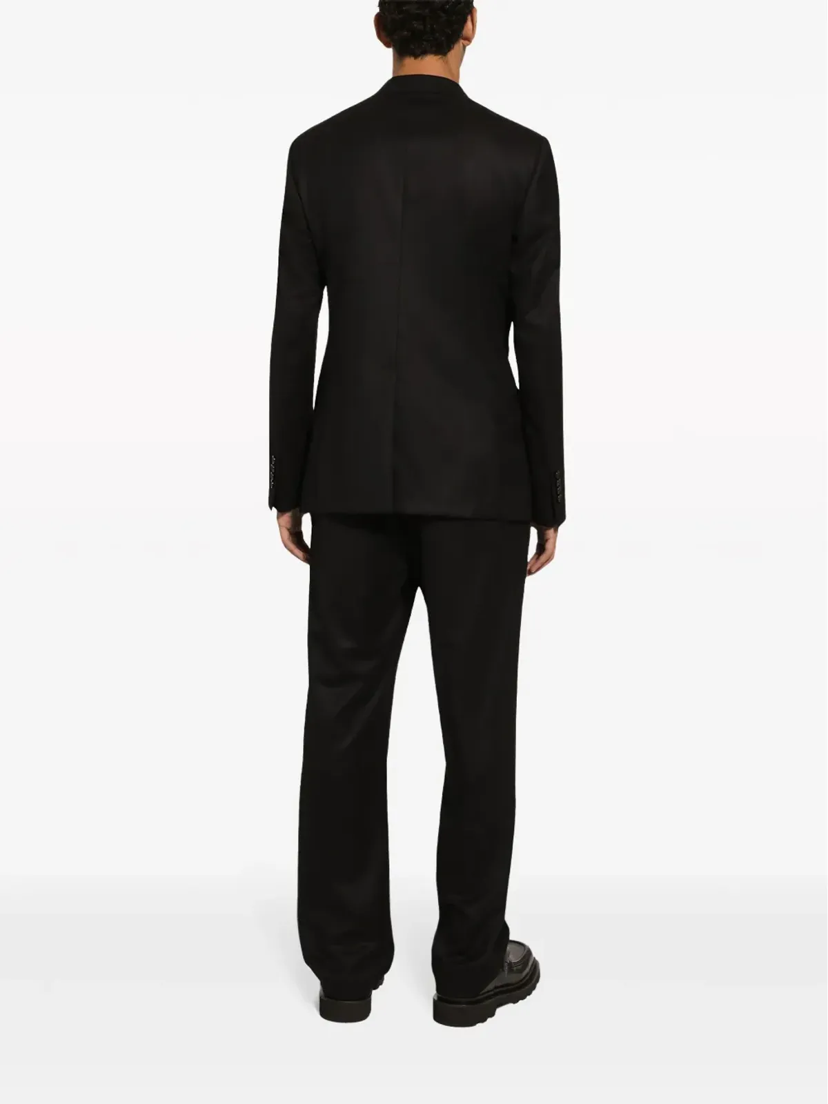 Dolce & Gabbana テーラード ウール トラックパンツ - ブラック - 画像4