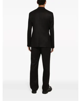 Dolce & Gabbana テーラード ウール トラックパンツ - ブラック - サムネイル4