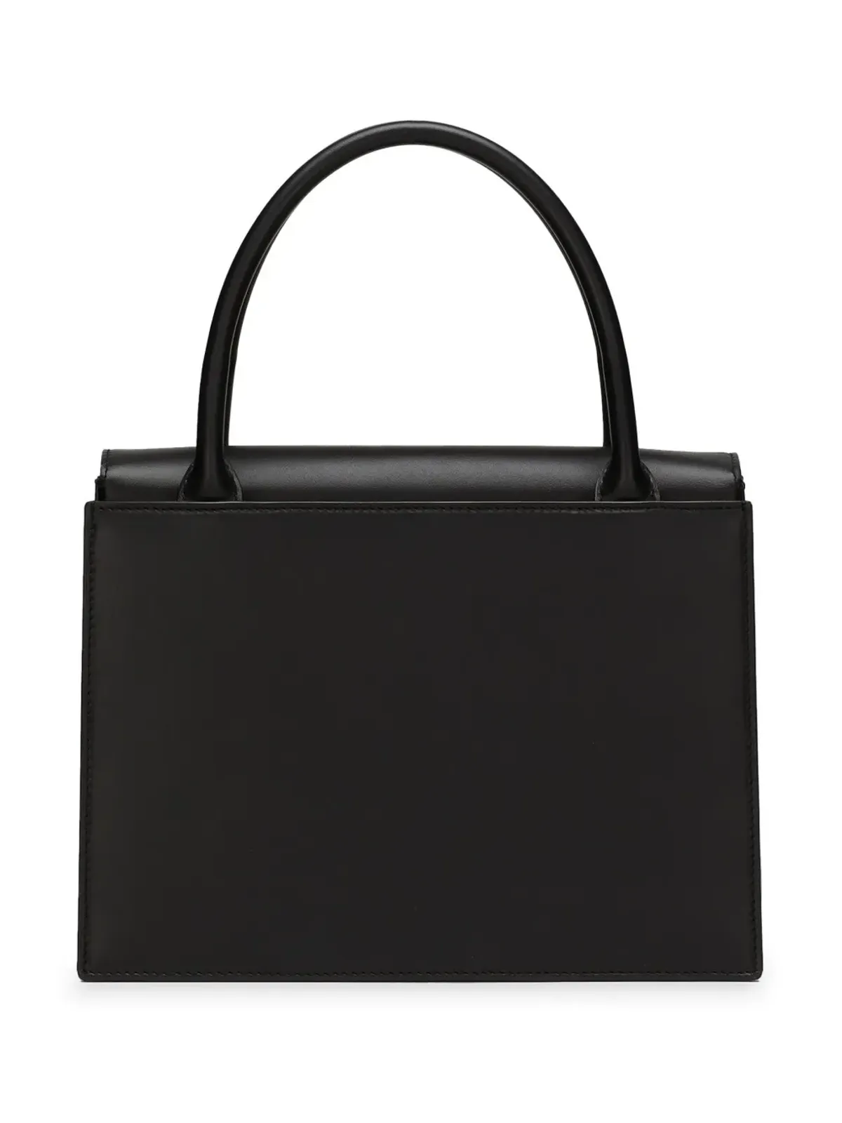 Dolce & Gabbana ロゴプレート付きレザートートバッグ - 画像3