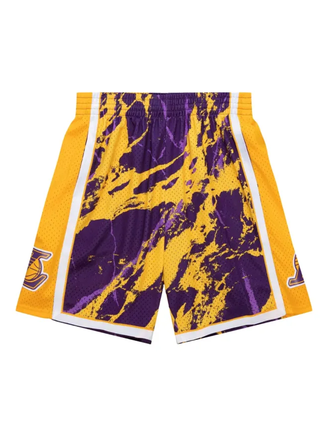 Mitchell & Ness Mitchell & Ness NBA LA Lakers 2009 Team Marble Swingman ショーツ パープルの商品画像