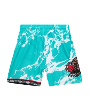 Mitchell & Ness NBA Vancouver Grizzlies 1996 Team Marble Swingman ショーツ - ブルー - サムネイル1