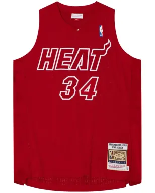 Mitchell & Ness NBA Miami Heat 2012 Ray Allen クリスマスデー ジャージ - レッド - サムネイル1