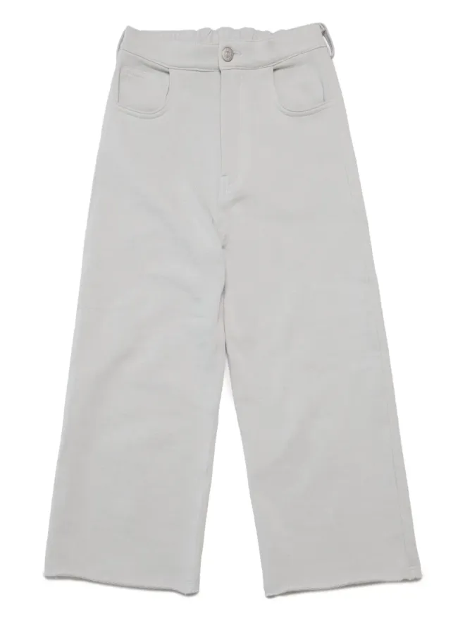 MM6 Maison Margiela Kids MM6 Maison Margiela Kids ロゴパッチ付きコットンストレートトラウザーの商品画像