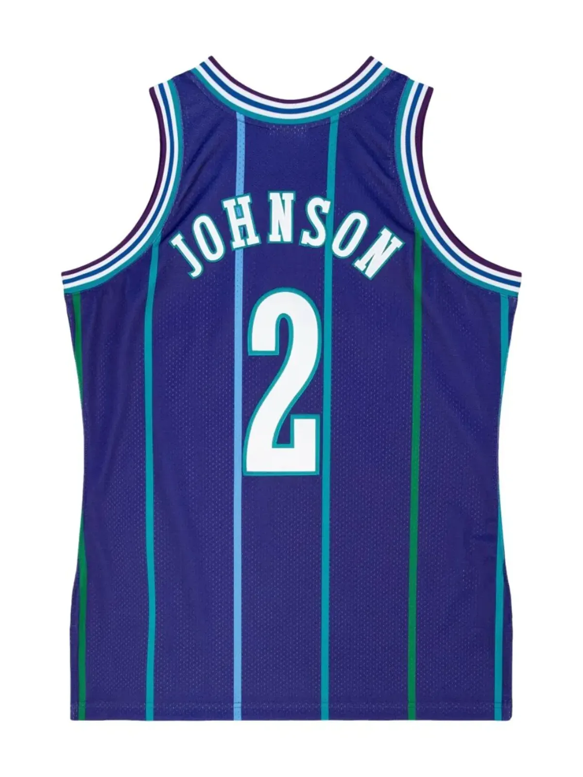 Mitchell & Ness NBA Charlotte Hornets 94 Larry Johnson authentic alternate jersey - Purple - 画像2