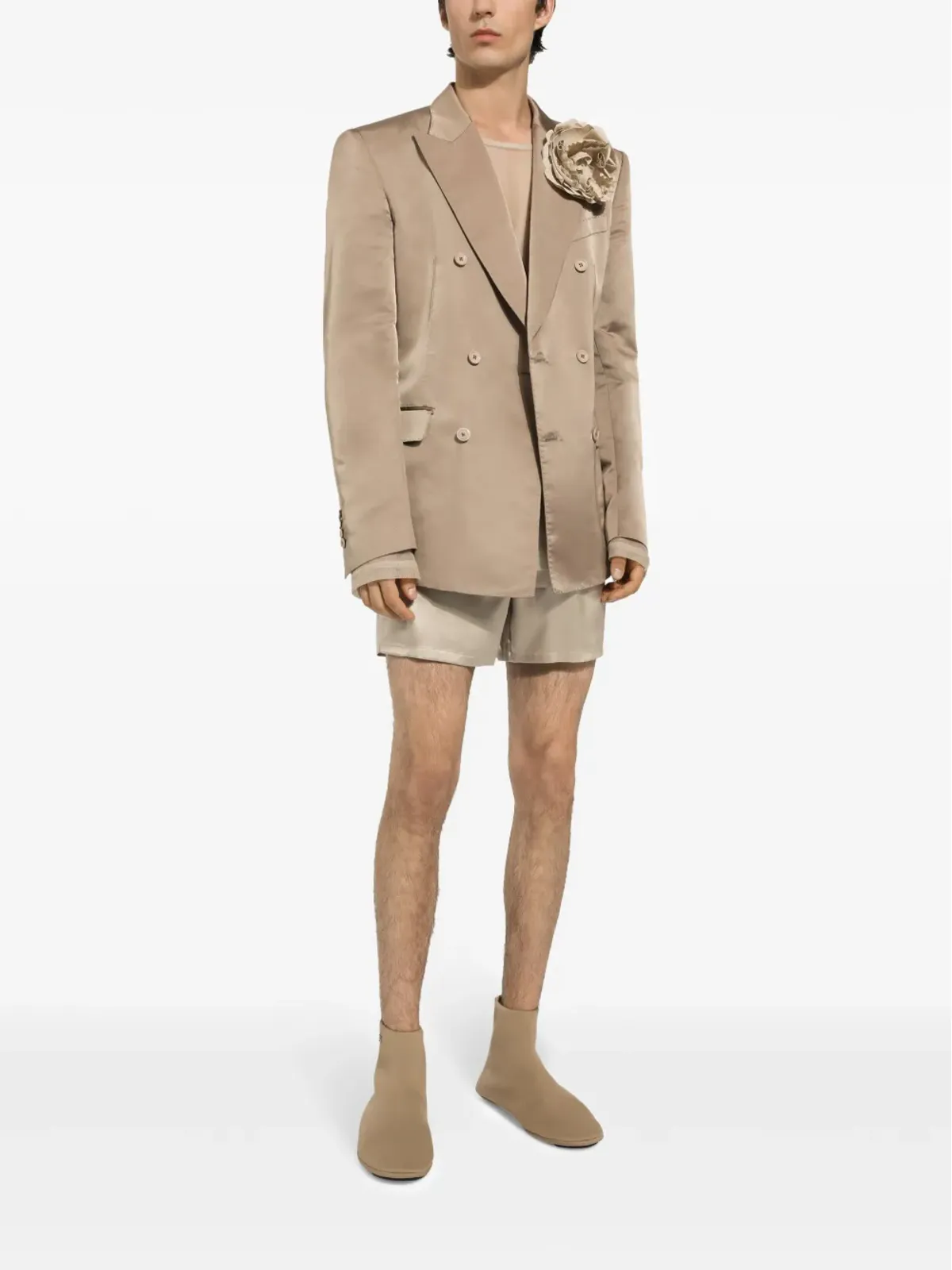 Dolce & Gabbana シルクボクサー - ネュートラル - 画像3