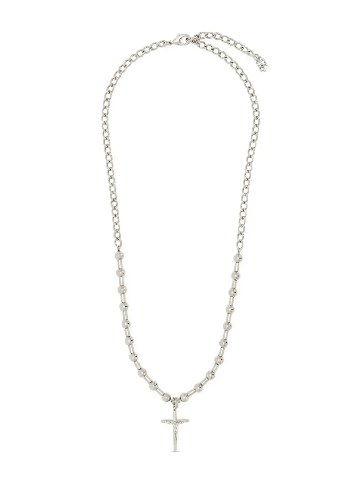 Dolce & Gabbana クロスペンダント ボールチェーン ネックレス - シルバー - 画像2