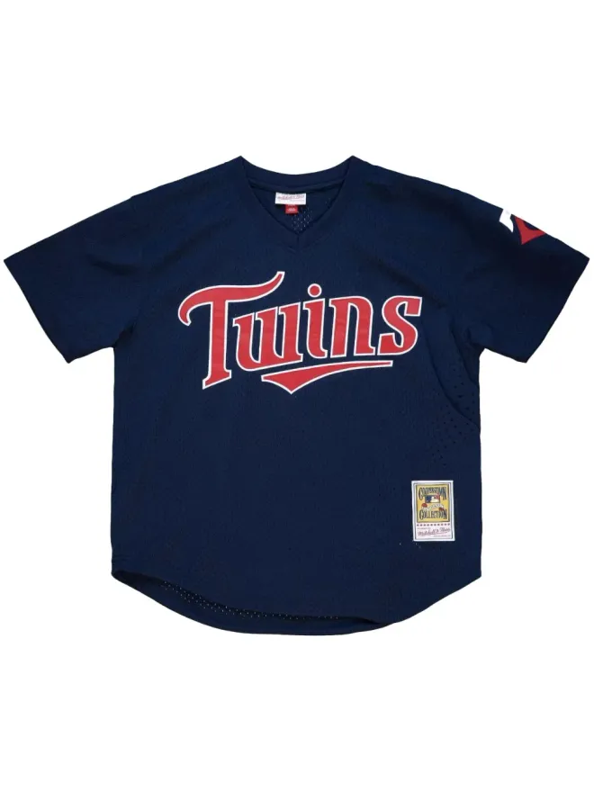 Mitchell & Ness Mitchell & Ness ミネソタ・ツインズ 2002 David Ortiz Authentic BP プルオーバー Tシャツ - Blueの商品画像
