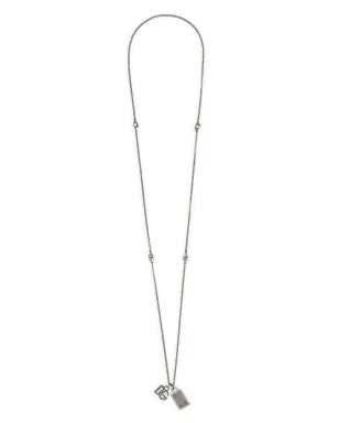 Dolce & Gabbana ロゴプレート ドッグタグ ネックレス - Silver - サムネイル1