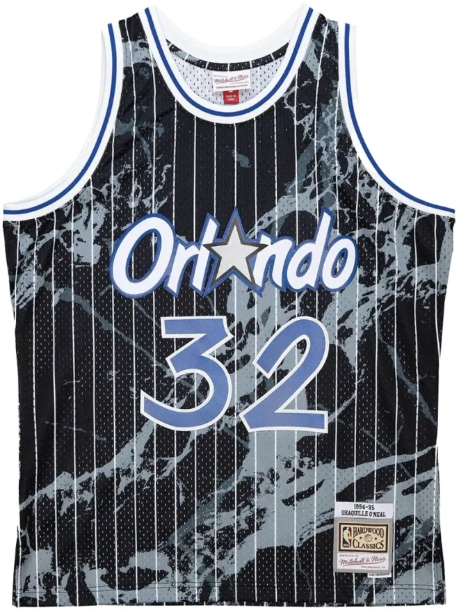Mitchell & Ness Mitchell & Ness NBA Orlando Magics 1994 Shaquille O'Neal Marble Swingman ジャージーベストトップ - ブラックの商品画像